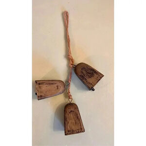 Vintage‎ Copper and/or metal Cow or Goat Bell - 10” Height With Rope Attachment